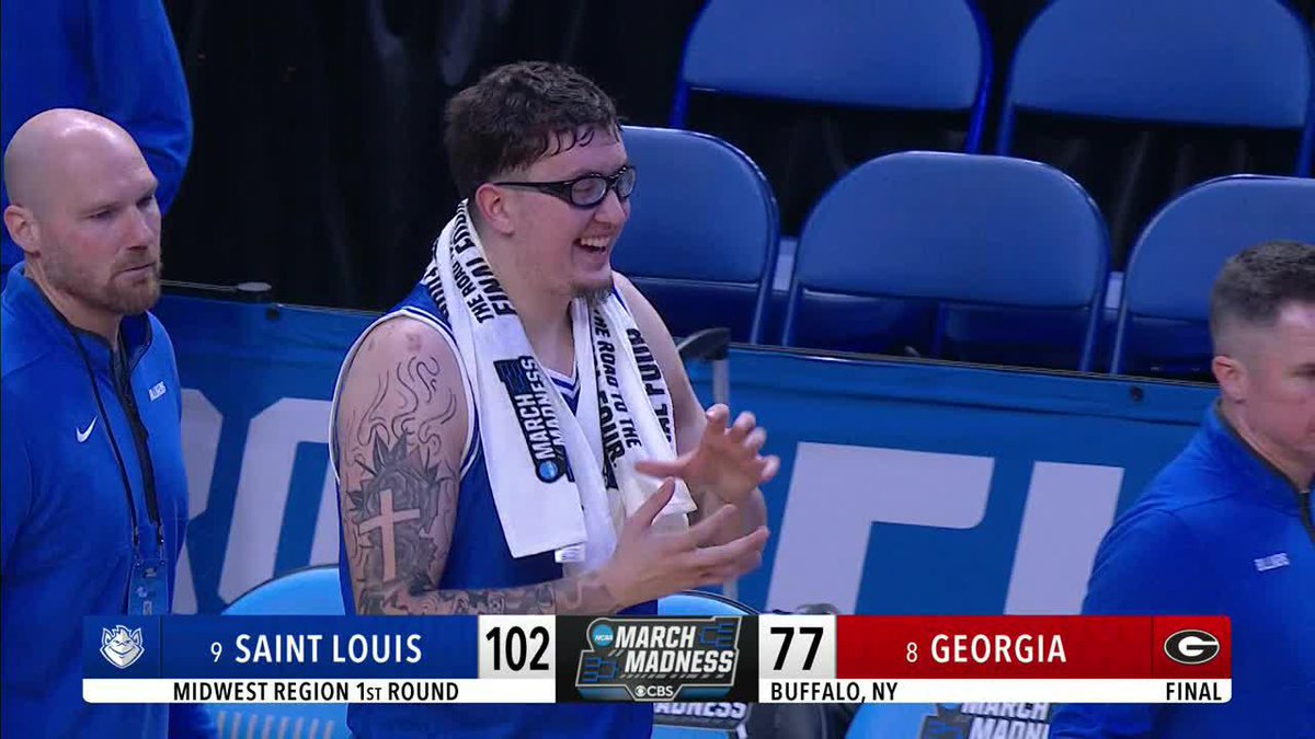 Robbie "Cream Abdul-Jabbar" Avila and No. 9 St. Louis keep dancing 🕺 They DOMINATED No. 8 UGA 102-77