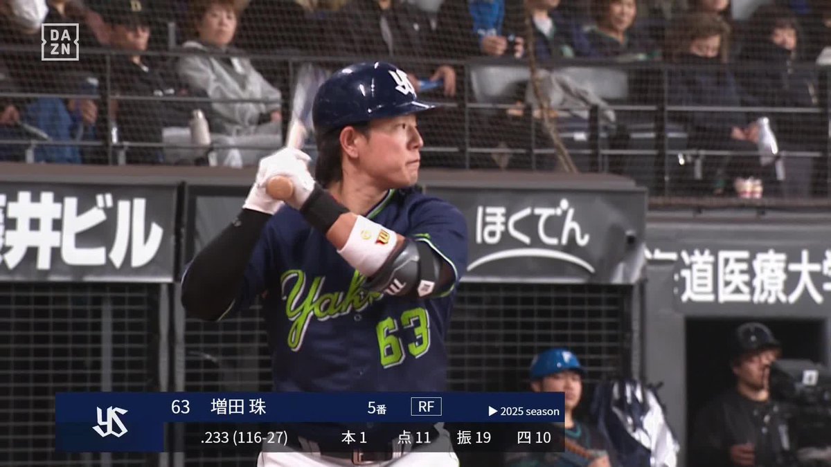 スタンドへ吸い込まれた 増田珠 初球を叩き 第1号ソロホームラン! ⚾日本ハム×ヤクルト(オープン戦) #swallows #だったらDAZN DAZNならオープン戦も見られる📱 ✔ 月々2,300円(年間プラン・月々払い) ✔ 初月無料キャンペーン中(〜4/19まで) ▶ 視聴はこちら