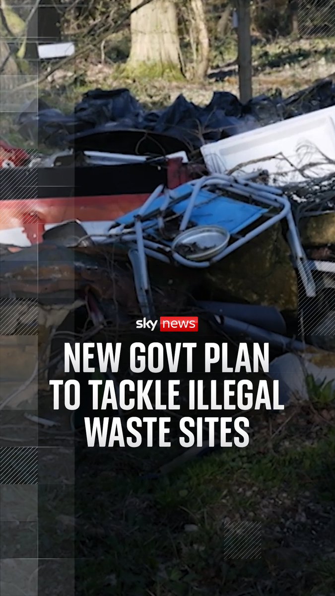 Environment enforcement officers could be allowed to arrest suspected criminals without a warrant as part of what's being described as Britain's "toughest ever crackdown" on waste criminals. Sky's Dan Whitehead speaks to the Environment Agency at an illegal waste site in Kent