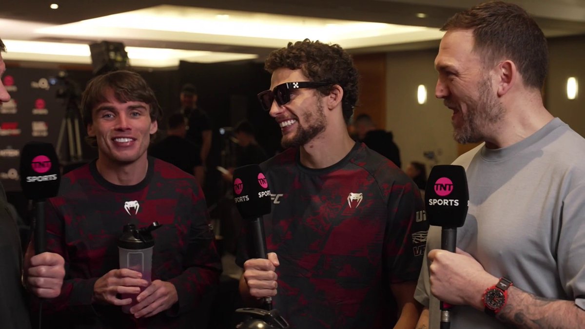 "Show people what we're made of and then get on the Vegas cards like Paddy!" - Luke Riley and Shem Rock are buzzing to put on a show! 😮💨 #UFCLondon | Saturday, Primetime | LIVE on TNT Sports & discovery+