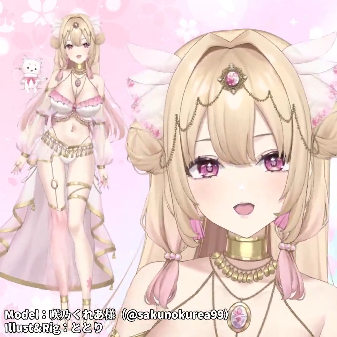 【お仕事】 咲乃くれあ様(咲乃くれあ🌸🪽新モデル)のイラスト・モデリングを担当させていただきました! デザイン:咲乃くれあ様 Youtube→ #Live2D #VTubeStudio #Live2DShowcase