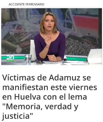 🟢SÁNCHEZ, O. PUENTE Y LA CHONI, NO QUIEREN PUBLICIDAD DE ESTO👇 Hoy a las 18:00hrs, las Víctimas de Adamuz se manifestarán en Huelva bajo el Lema; Memoria, verdad y Justicia