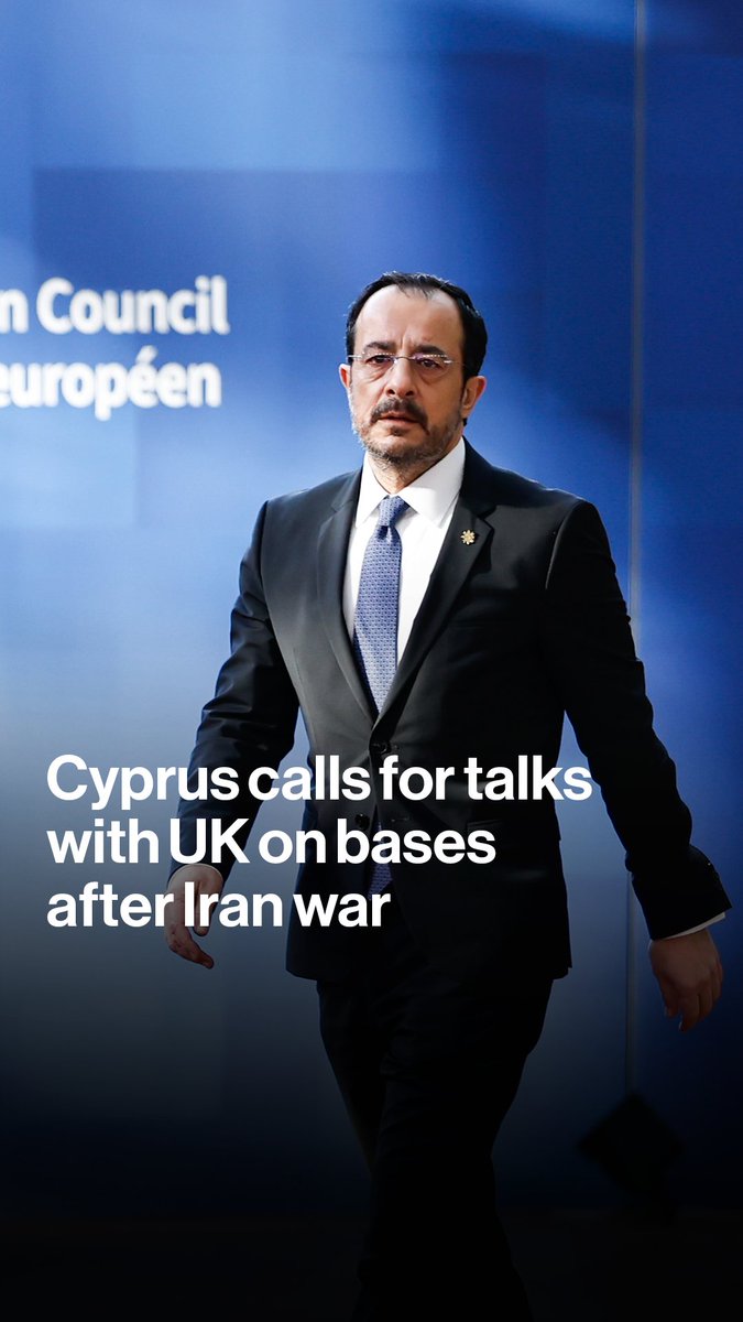 Cyprus President Nikos Christodoulides says there should be a "frank, open discussion" about the future of British sovereign bases on the island when the Iran war is over