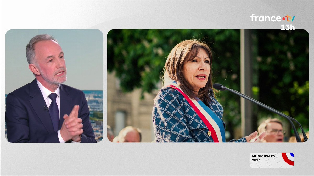 🔴🗣 Ce qui le différencie d'Anne Hidalgo ? "Ma méthode", assure Emmanuel Grégoire, candidat de l'Union de la gauche à Paris. "C'est l'hyper proximité, la disponibilité au dialogue, au respect des oppositions, de tous les Parisiens et de toutes les Parisiennes", ajoute-t-il. #jt13h