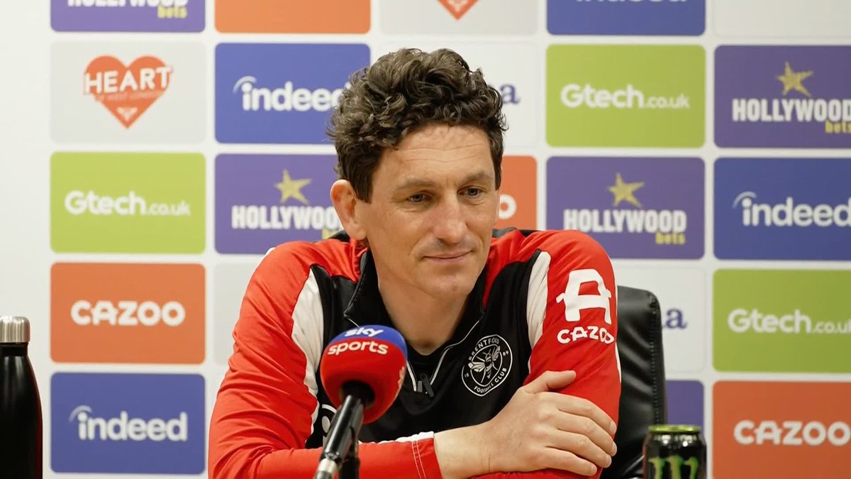 "Mikkel Damsgaard was on the grass today, which is obviously positive." Keith Andrews provides an injury update on his Brentford side 🐝