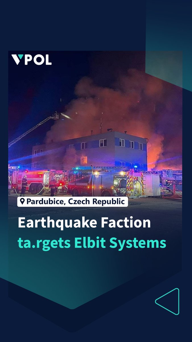 An Elbit Systems factory was set ablaze in Czech Republic by the “Earthquake Faction,” a new “internationalist underground network.” They released the following communiqué on their Telegram Channel: ■ "On 20th March 2026, the Earthquake Faction struck the epicenter of the Israeli weapons industry in Europe. In Pardubice, Czech Republic, Elbit Systems' "Centre of Excellence" was newly built in collaboration with LPP, to service the global expansion of Israel's biggest weapons producer. Whilst the development, production and training center was empty, The Earthquake Faction intervened to destroy its equipment and set the factory ablaze. No one was harmed." ■ "The site is used to develop weaponry used by the Zionist entity to massacre people daily in Palestine, Lebanon, Iran, and across West Asia. The Earthquake Faction is an internationalist underground network that targets key sites critical to the Zionist entity..."