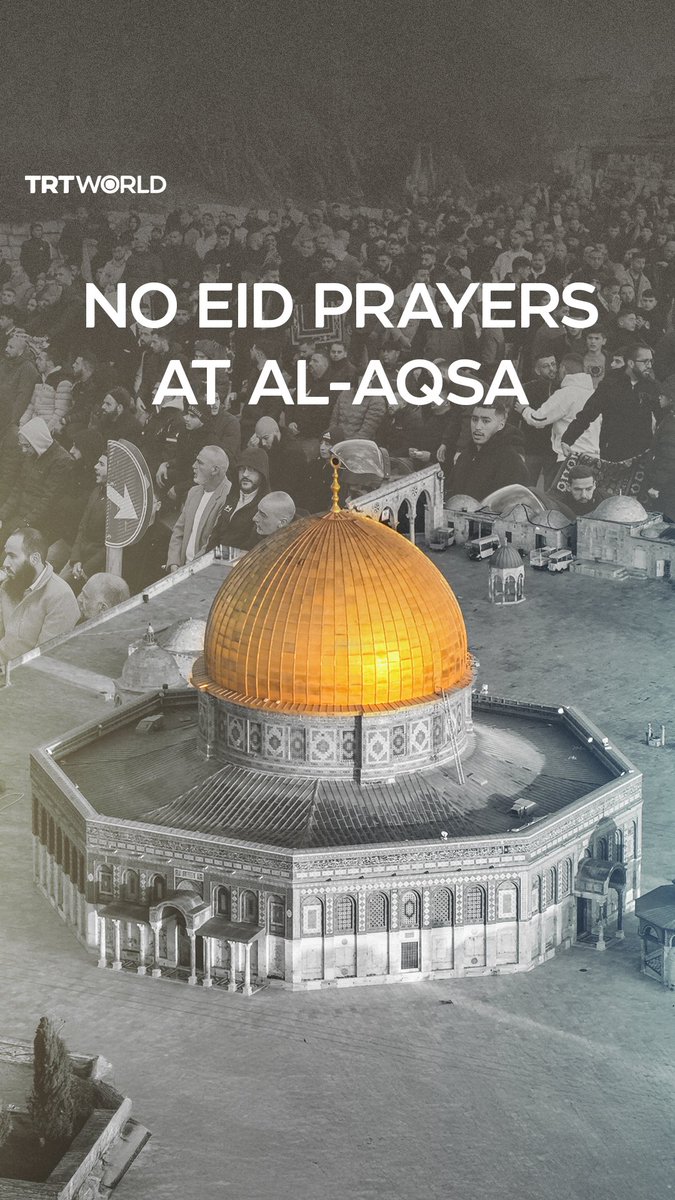 Israeli authorities barred Muslim worshippers from Al-Aqsa Mosque during Eid al Fitr, marking the first such closure in nearly six decades