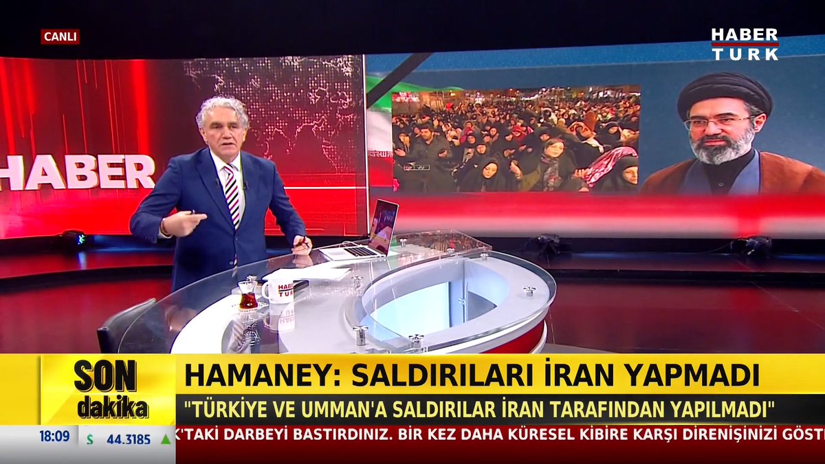#SONDAKİKA - "Saldırları İran yapmadı" Mücteba Hamaney: Türkiye ve Umman'a saldırılar İran tarafından yapılmadı.