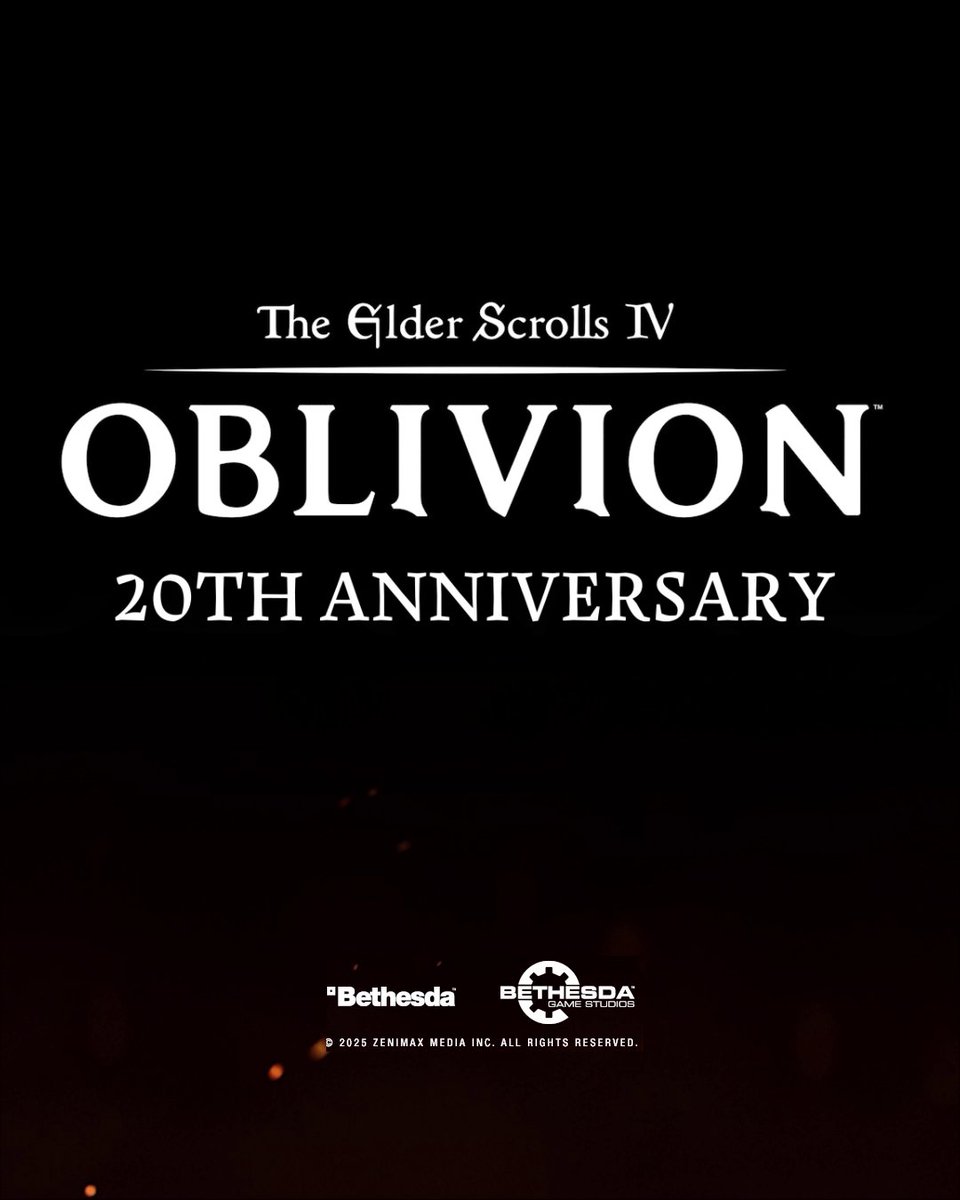 From your first steps out of the Imperial sewers, to diving head first into the Shivering Isles. Thank you for sharing in our worlds. Happy 20th Anniversary to The Elder Scrolls IV: Oblivion.