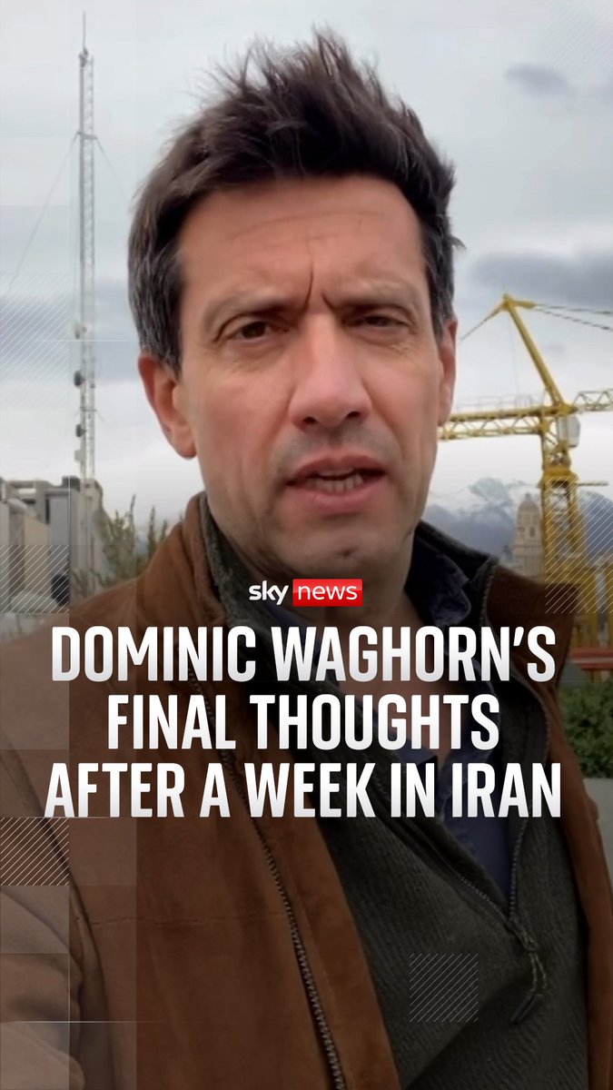 Sky's Dominic Waghorn reflects on what he's learnt while reporting from Iran, saying ordinary Iranians are 'feeling the brunt' of the war. 🔗