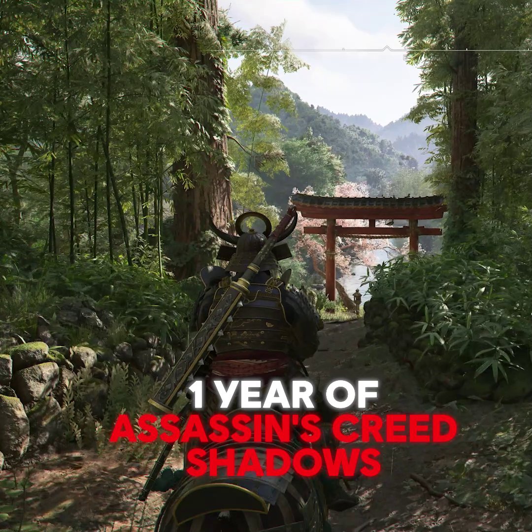 Join us live for an Assassin's Creed Shadows anniversary celebration, complete with giveaways, a special dev guest, and a look at the amazing skills of the Parkour Challenge winners! Streaming now on