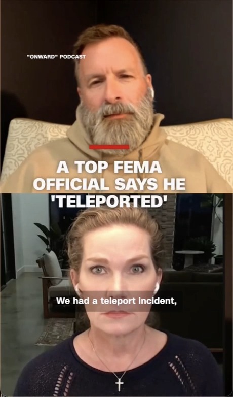 In an unearthed video, the head of FEMA's Office of Response and Recovery genuinely claims he was once teleported 50 miles to a Waffle House: "Teleporting is no fun ... You don’t really understand it. It’s scary but so real."