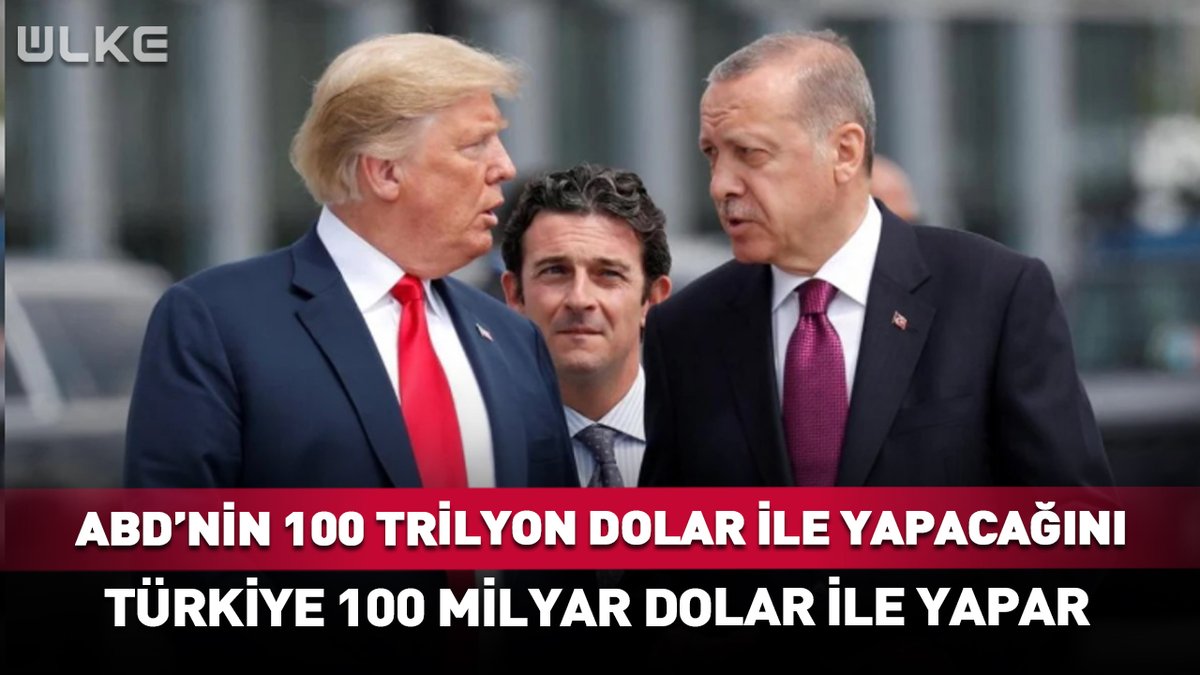 ABD'nin 1 trilyon dolar ile yapacağını Türkiye 100 milyar dolar ile yapar!