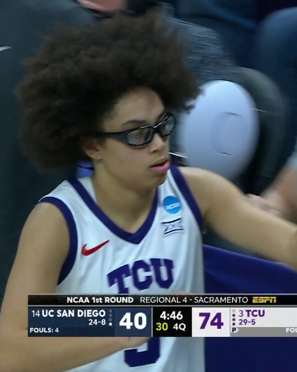 TRIPLE-DOUBLE FOR OLIVIA MILES! She's the first person in tournament history to have a triple double for multiple teams 🙌