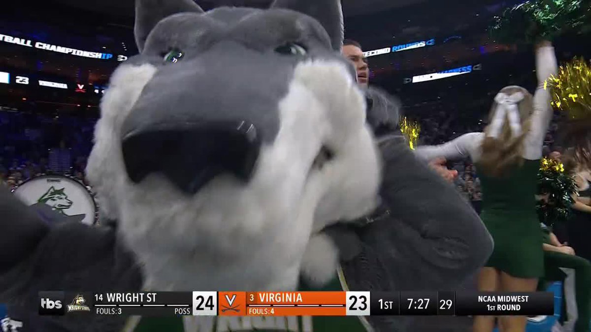 Michael Imariagbe took it himself for the Wright St bucket