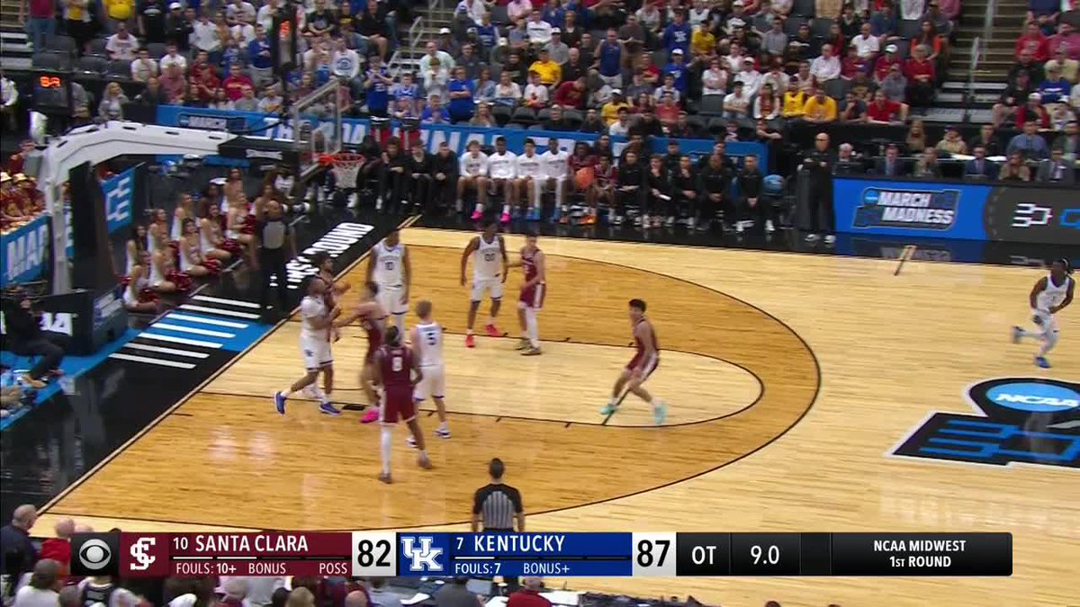 KENTUCKY BEATS SANTA CLARA IN OVERTIME 🔥 That was electric