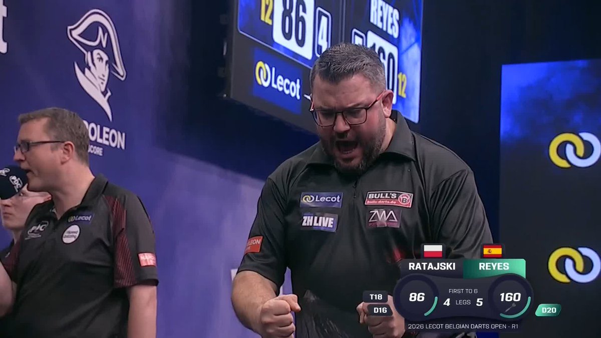 160 TO WIN IT! 😳 Incredible! Cristo Reyes produces a spectacular 160 checkout to seal a 6-4 victory over Krzysztof Ratajski! 📺 #ET3