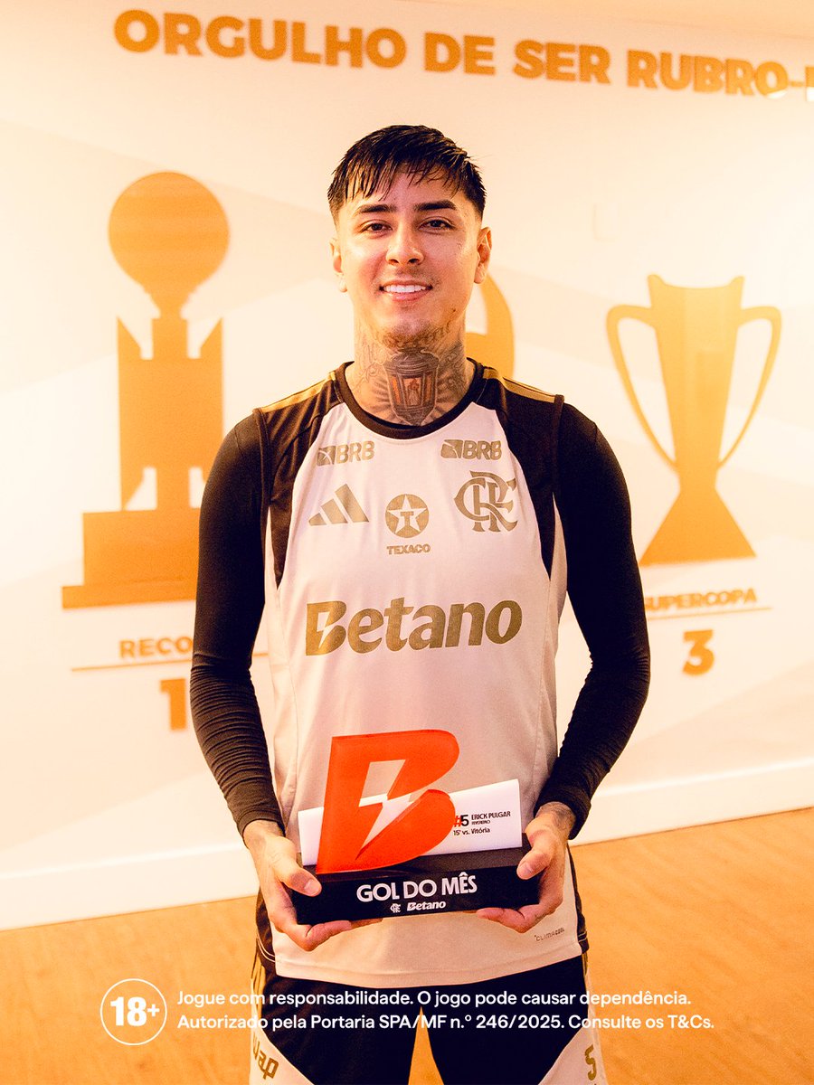 O nosso volantaço Erick acertou um CANUDO na gaveta contra o Vitória e garantiu o troféu do #GolDoMês Betano de fevereiro!