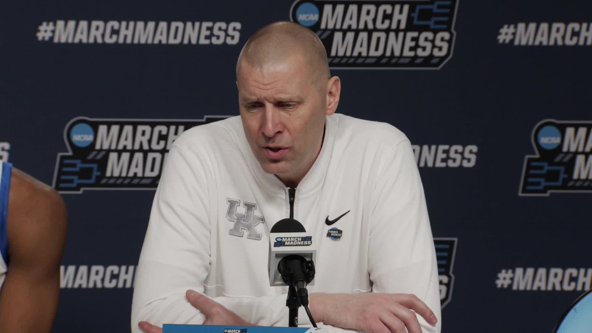 "That's a BUCKET." Mark Pope says that Otega Oweh called his shot as he was rising up at the buzzer 🤯
