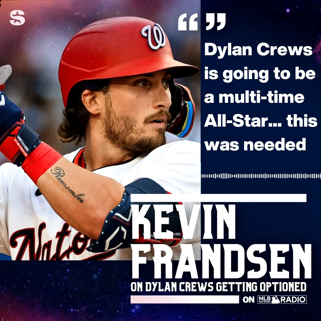 The #Nationals have announced that Dylan Crews has been optioned to Triple-A. Kevin Frandsen: "This move is for him to take a deep breath." 🔗