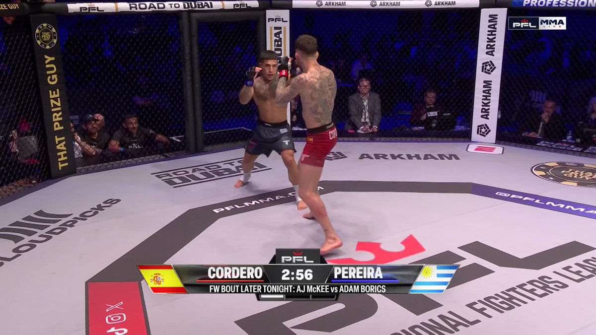 LUCIANO PEREIRA WITH AUTHORITY 💪😱 #PFLMadrid | 📺LIVE NOW on the ESPN app | 📍Palacio Vistalegre
