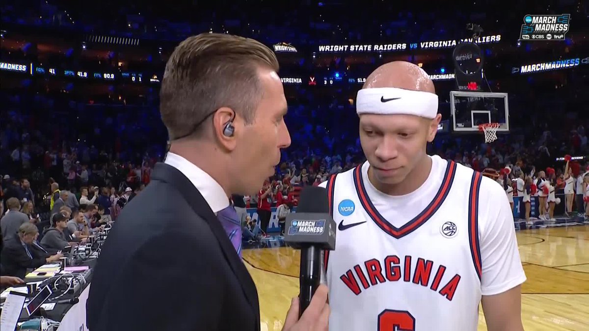 "I just didn't wanna go out like that... I feel like I willed us to our victory." 😤 Virginia Men's Basketball' Jacari White had a March Moment with 26 PTS off the bench 🔥