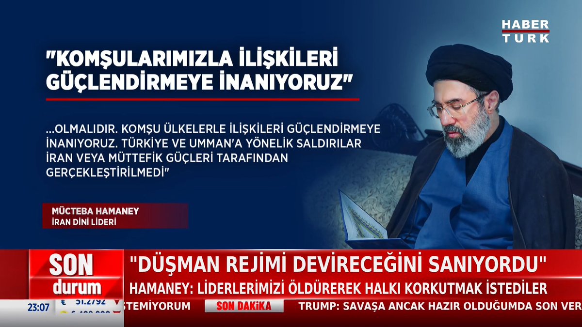📌Mücteba Hamaney'den yazılı mesaj. Mücteba Hamaney: Liderimizi öldürerek halkı korkutmak istediler.