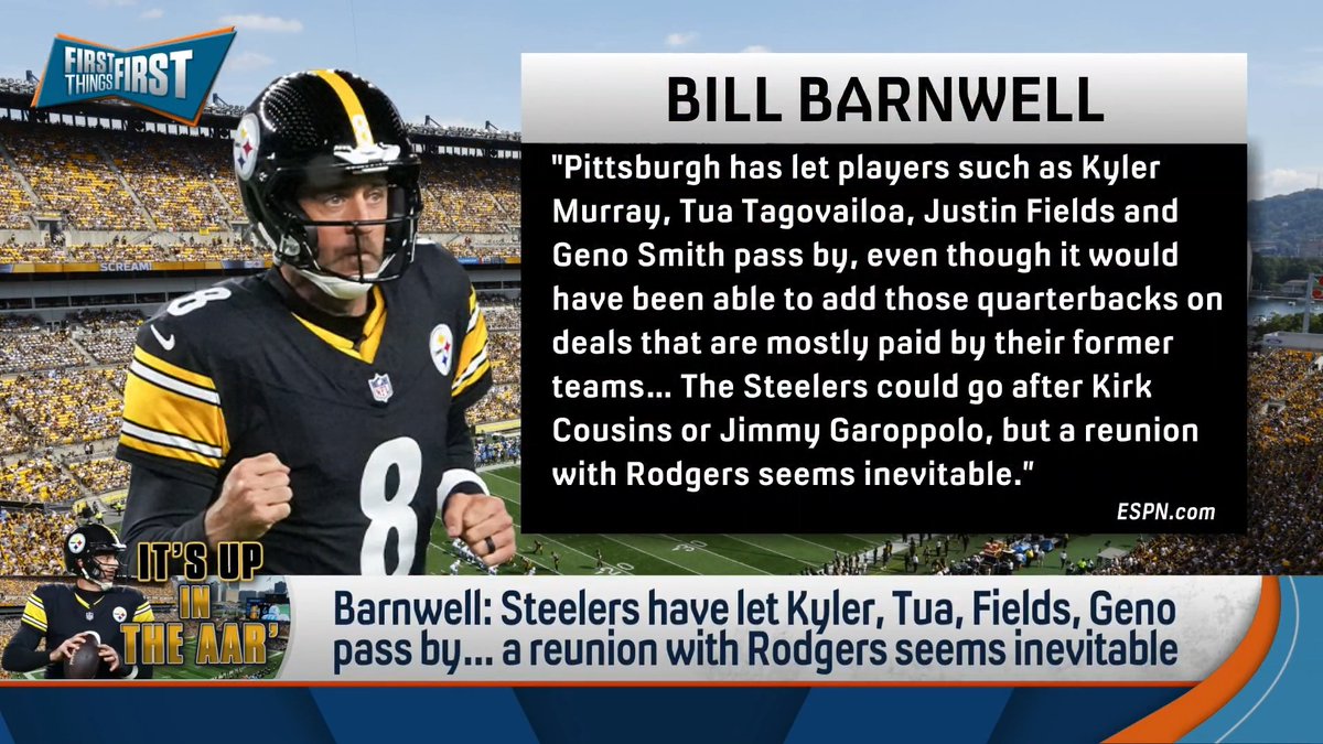 “I think they should sign Kirk Cousins. I am offended on the Steelers’ behalf that Rodgers…can’t make his decision yet.” nick wright says Pittsburgh needs to be done with Aaron Rodgers: