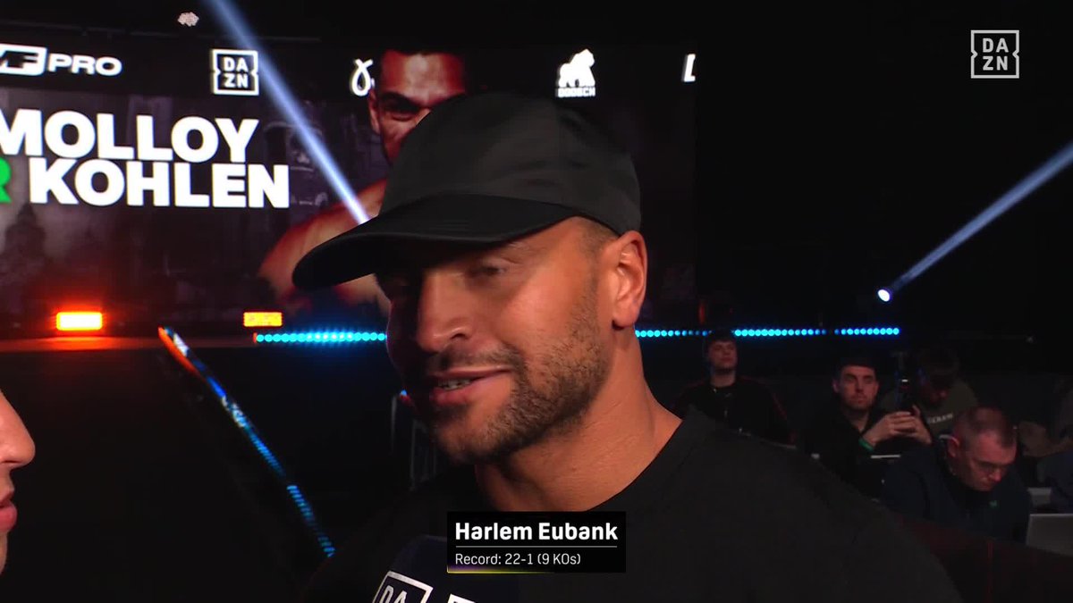 Harlem Eubank on what's coming up 👀 #ConlanWalsh | LIVE NOW on DAZN ▪️