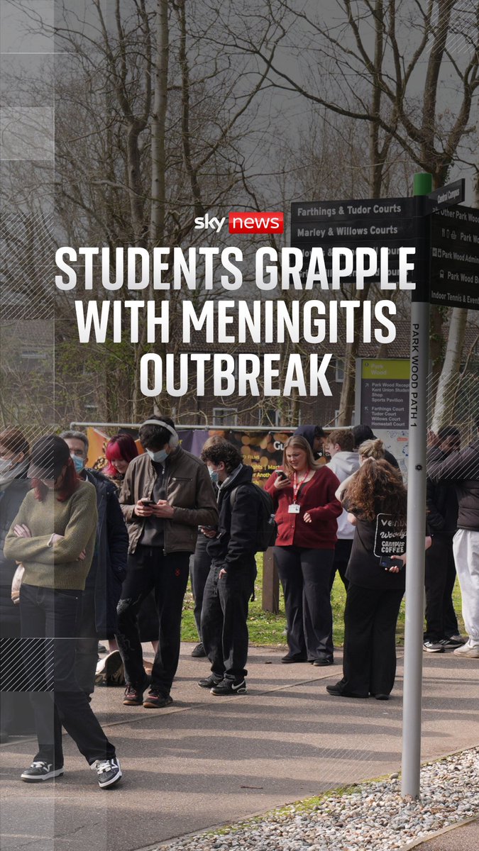 The number of suspected meningitis cases has risen to 29, including 18 confirmed cases, as experts say the peak of the outbreak may have been reached. Sky's Laura Bundock speaks to a student in hospital with meningitis and those desperate for a vaccine as they deal with the outbreak. 🔗