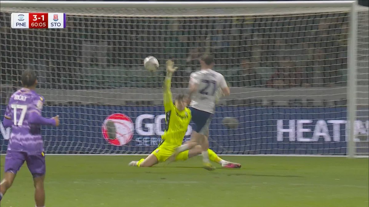 Alfie Devine with a delightful chip and his second of the night for Preston!🔥