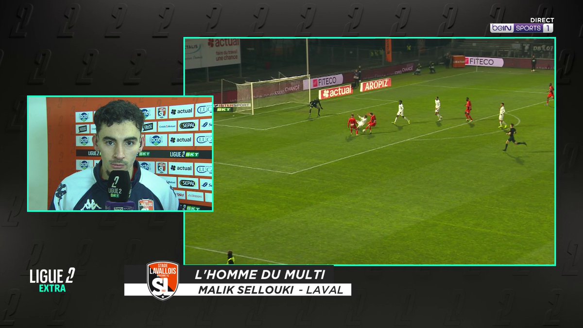 [📺LIVE] 🇫🇷#beINLIGUE2 🏆 Notre homme du multi est Malik Sellouki ! 💪 Artisan de la première victoire à domicile de Laval cette année !