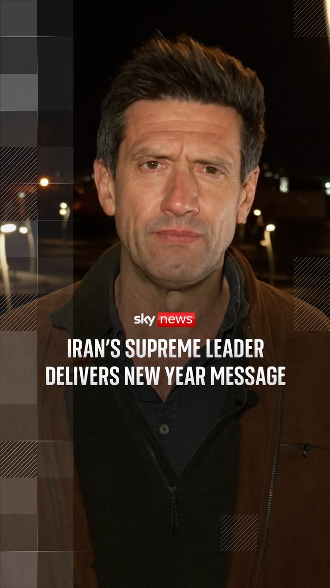 A message from Iran's new supreme leader has been read on state TV to mark the Persian New Year. Mojtaba Khamenei has not been seen or heard publicly since his father, the previous supreme leader, was killed in an Israeli air strike. Sky's Dominic Waghorn reports from Tabriz in western Iran. 🔗