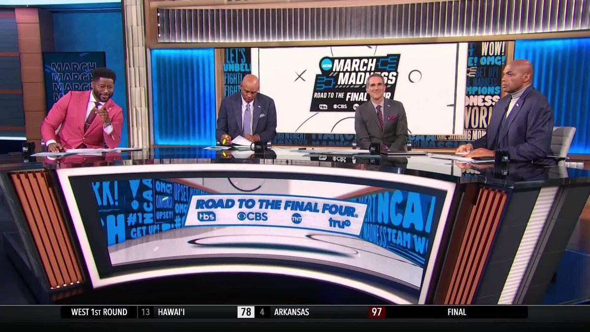 1-seed Arizona Basketball is still Chuck's favorite to win the Championship 🐻⬇️