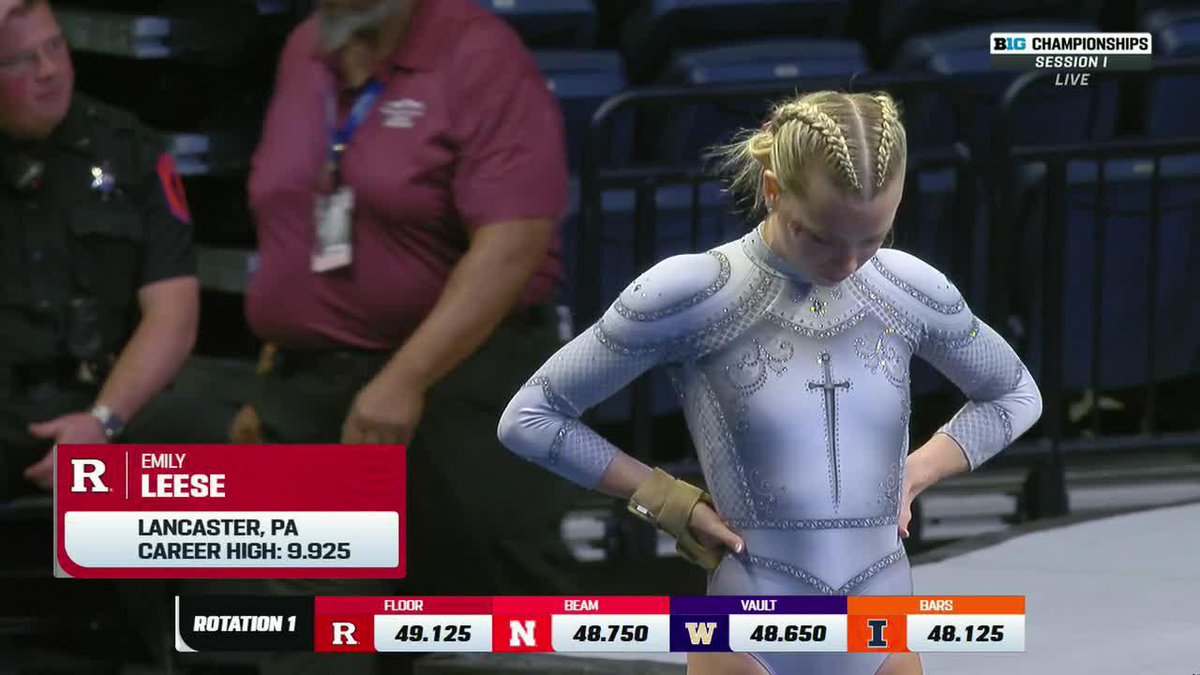 THE QUEEN DELIVERS 👑 Emily Leese brings the house down with a 9.95 on floor!!!