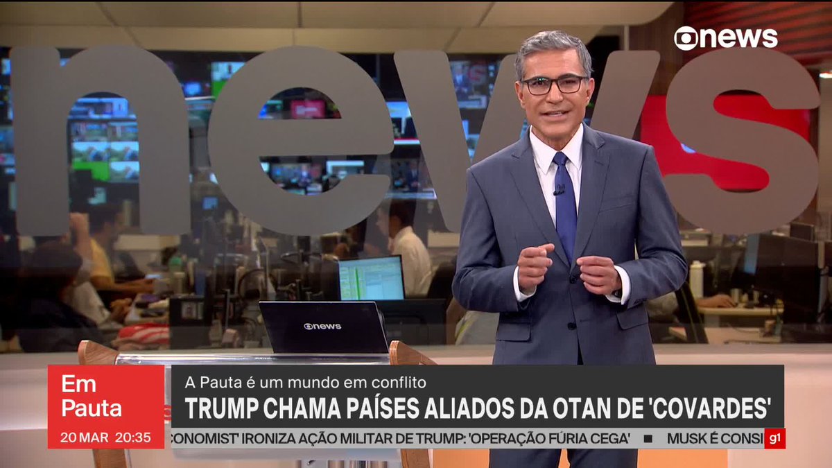 "Não quero fazer um cessar-fogo", diz Trump sobre guerra. ➡ Assista à #GloboNews ao vivo: #EmPauta