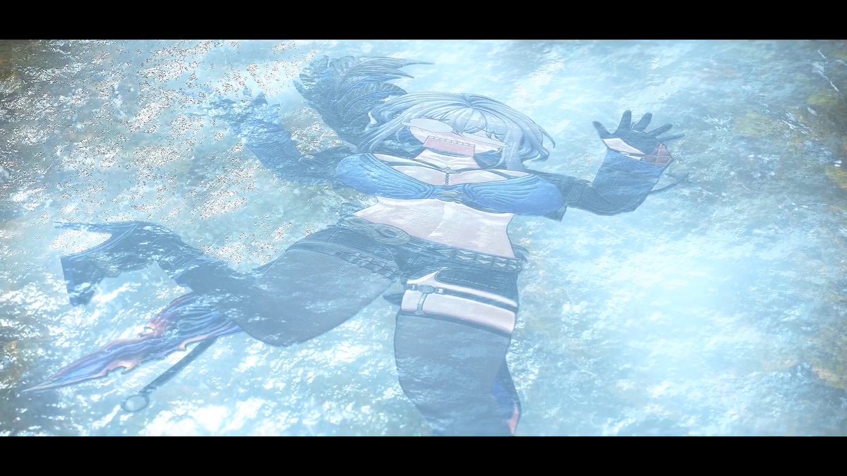 氷漬けからの平面化アニメーション~
