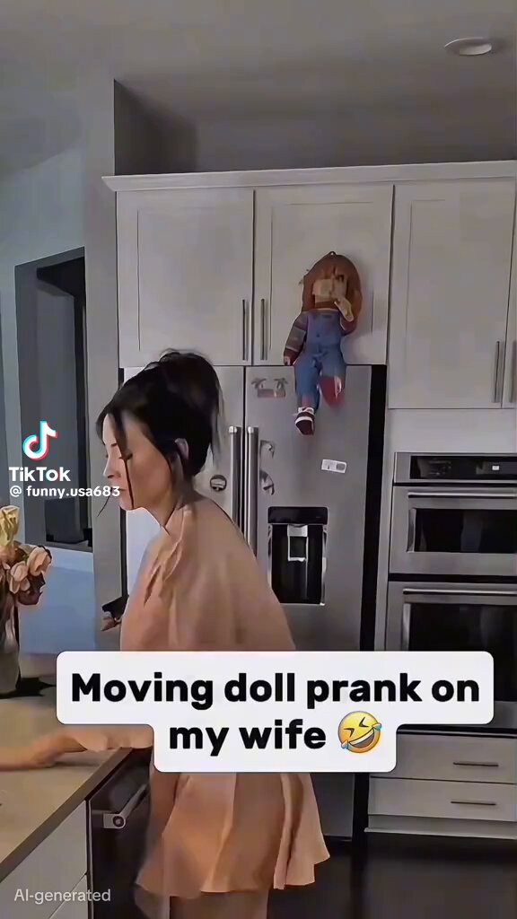 Doll Pranks 😂😬🤣 Probably AI