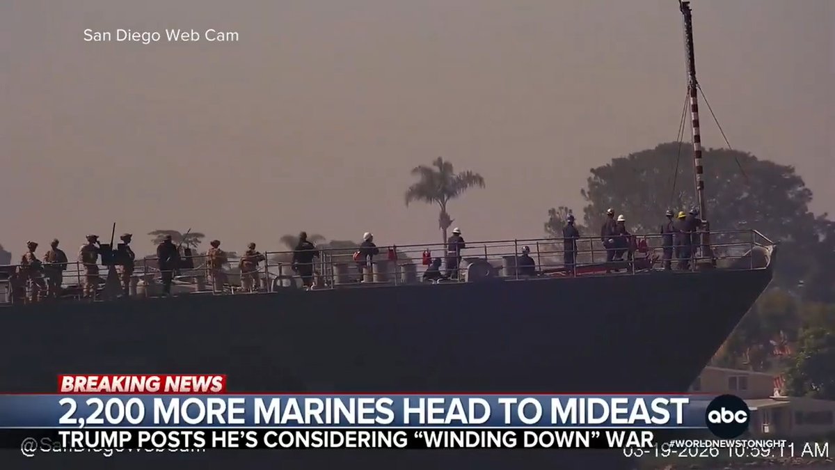 The U.S. is deploying an additional 2,200 Marines to the Middle East as the Trump administration weighs options on how to reopen the Strait of Hormuz. It comes as Israel and Iran continue to trade airstrikes. James Longman has the latest.