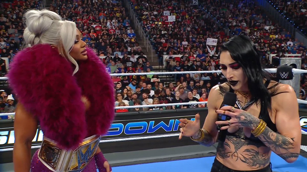 Absolutely living for this beef 👏👏👏 RheaRipley_WWE Jade Cargill