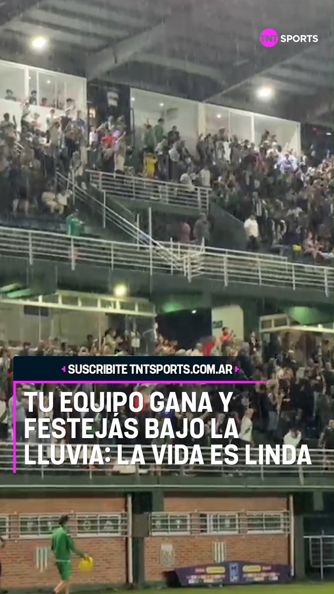 QUE LINDO FESTEJAR UNA VICTORIA BAJO LA LLUVIA 😍⚽ #LPFxTNTSports