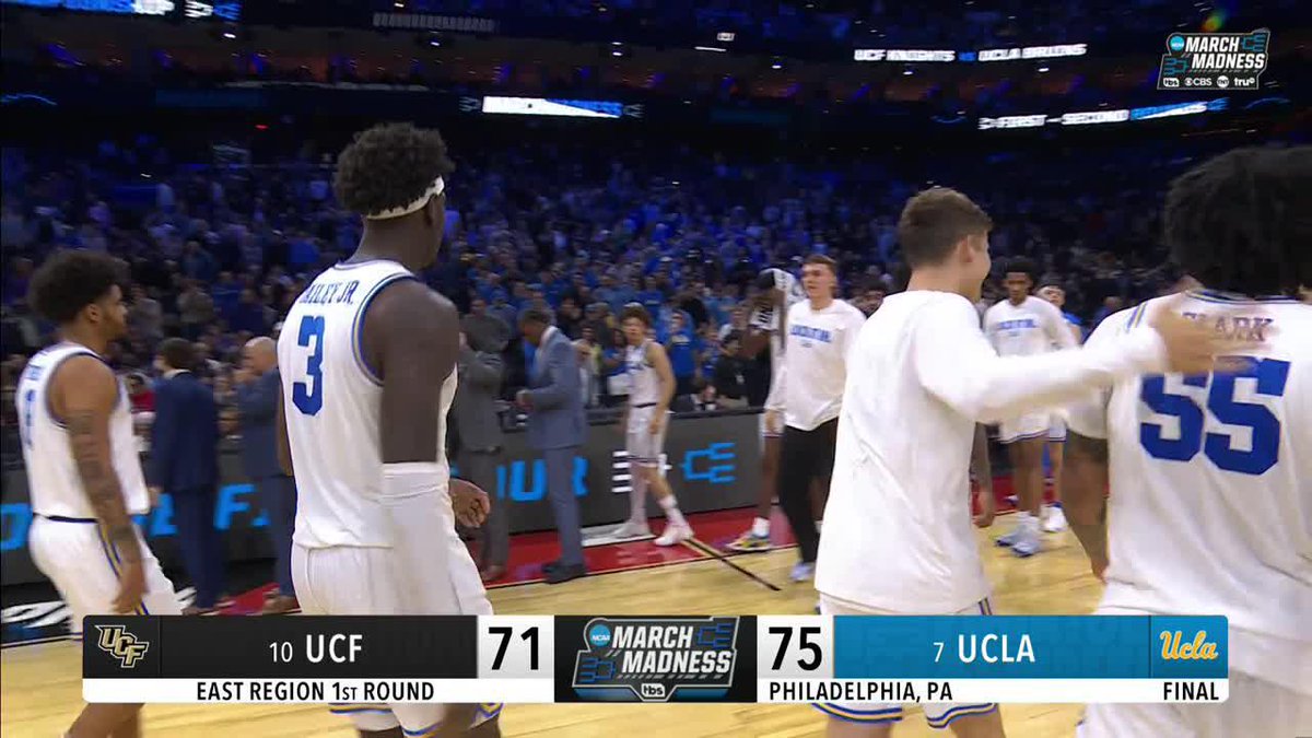UCLA SURVIVES 😮 No. 7 Bruins hold off No. 10 UCF to advance Watch March Madness on TNT Sports