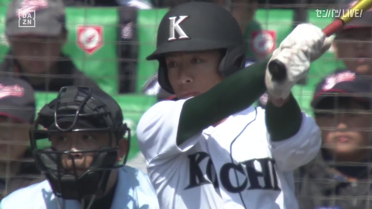 記念すべき甲子園初得点 高知農・栗山典天 四球後の初球を叩いた ⚾️高知農×日本文理（第98回選抜高校野球） 🆓DAZNで全試合無料配信中 #センバツ #だったらDAZN