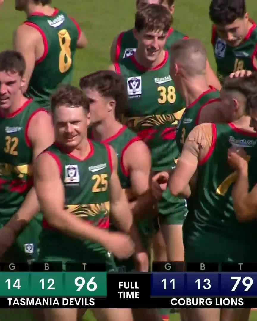 The moment Tasmania Football Club won its first VFL game 🥹
