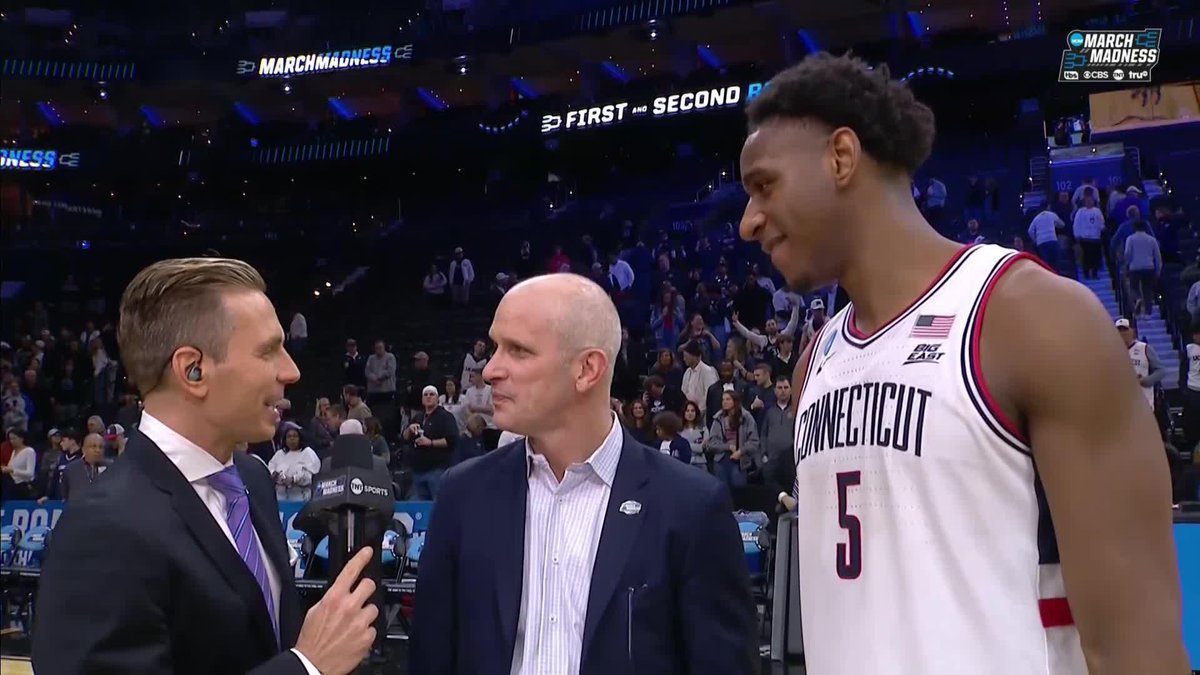 "That was the game... Today, he was a real grizzly bear." - UConn Men's Basketball Dan Hurley on Tarris Reed Jr.'s 31-point, 27-rebound game vs. Furman