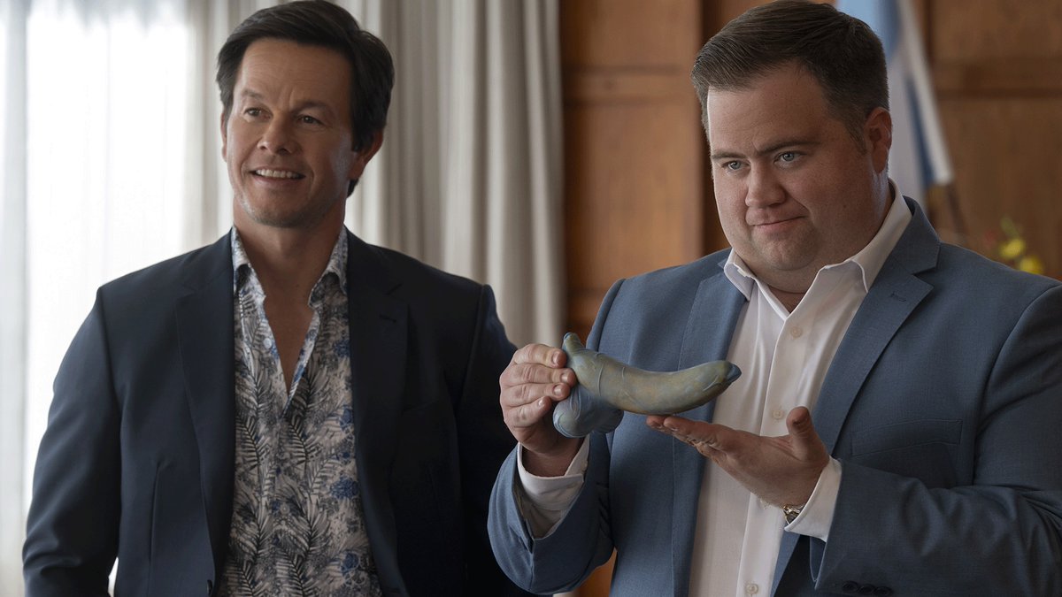 Mark Wahlberg and Paul Walter Hauser play two marketing executives whose drunken celebration after pitching a full-coverage condom World Cup sponsorship sparks a global scandal in Brazil. Balls Up is streaming on Amazon Prime Video on April 15.