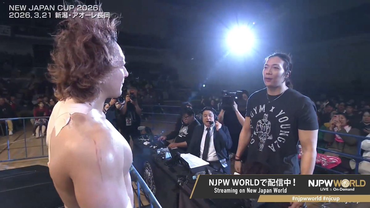 KONOSUKE TAKESHITA 🆚 海野 翔太 / Shota Umino "Next battle?" From the profile URL #NJPW #njpwworld #njcup