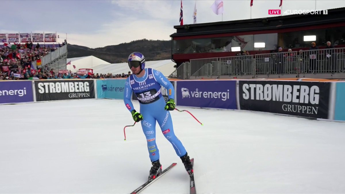 Paris est toujours magique ! Cinquième victoire de l'Italien à Kvitfjell, cette fois à l'occasion de la descente des finales de Coupe du monde, devant Von Allmen et Kriechmayr #ChaletClub