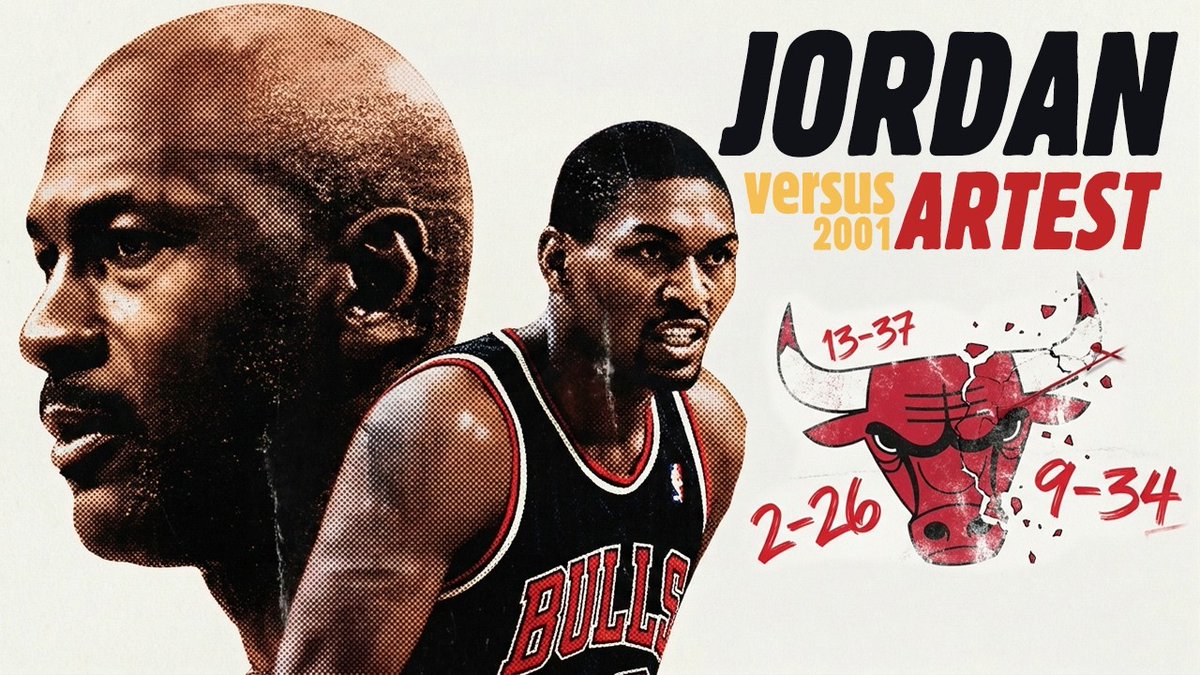 Summer 2001. Chicago's West Side. Michael Jordan — preparing his comeback — invites fearless Ron Artest to his private pickup game. Jordan posting up. Kid denying him. Elbow flies. Ribs crack. The referee calls the offensive foul and MJ quietly grabs his side. Two broken ribs.