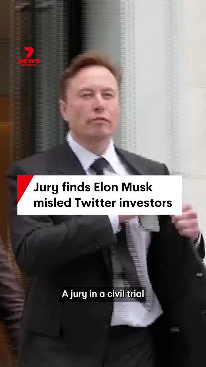BREAKING: A jury found Elon Musk liable for misleading Twitter shareholders during his $44B takeover. 😮💥